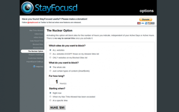 StayFocusd for Chrome