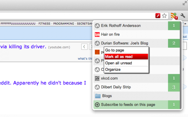 RSS Feed Reader for Chrome